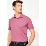 INESIS Pánské golfové polo s krátkým rukávem MW500 2XL FIALOVÁ