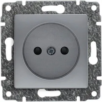 Elektrická zásuvka Elektrická Zásuvka nástěnná KOS šedá