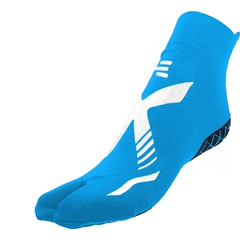 Pánská móda R-EVENGE Technické protiskluzové ponožky Pilates 1finger Fitness pro dospělé, černo-zlaté 42/45 BÍLÁ|MODRÁ