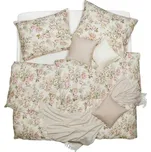 SCANquilt povlečení KLASIK DESIGN roses smetanová 140 x 200/70 x 90 cm 183864629