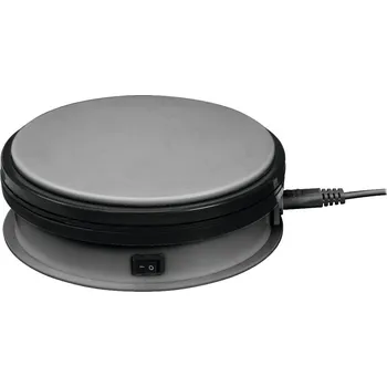 Party dekorace Europalms rotační podstavec 150mm, do 5kg, 2,4 ot./min., stříbrný