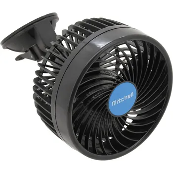 Výkonný značkový ventilátor do auta 24V otočný větrák průměr 15cm
