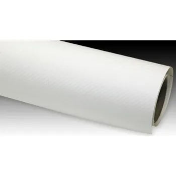 Polep vozidla Carbonová fólie bílá matná 3D plastická 150x180cm