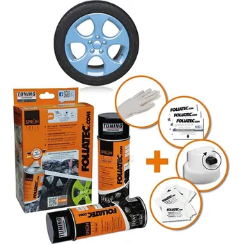 Autolak Foliatec stříkaná fólie ve spreji světle modrá lesklá 800ml