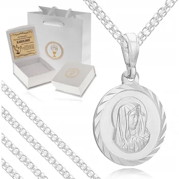 Náhrdelník STŘÍBRNÝ NÁHRDELNÍK + MEDAILON Madona NA ROK PRO CHLAPCE / PRO DÍVKU