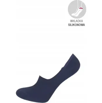 Dámské ponožky Bavlněné microstopky ponožky do balerín, tmavě modré, Velikost 39-41 0576