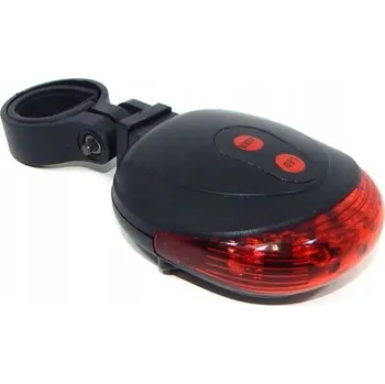 Cyklosvítilna ZADNÍ SVĚTLO NA KOLO LASER + 5 LED