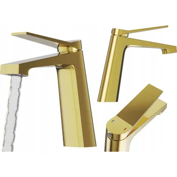 Vodovodní baterie Stojánková umyvadlová baterie Granitan ZLATÁ černá