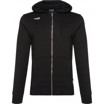 Pánská mikina Mikina s kapucí Capelli Mikina pro dospělé na zip, černá, velikost S