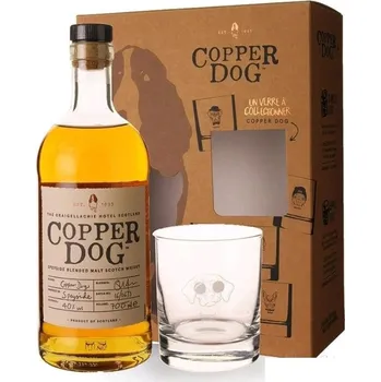 Whisky Copper Dog + 1 sklo 40% 0,7l