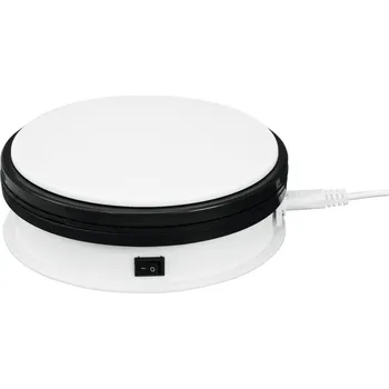 Party dekorace Europalms rotační podstavec 150mm, do 5kg, 2,4 ot./min., bílý