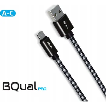Datový kabel Kabel BQual USB - USB typ C 1 m černý