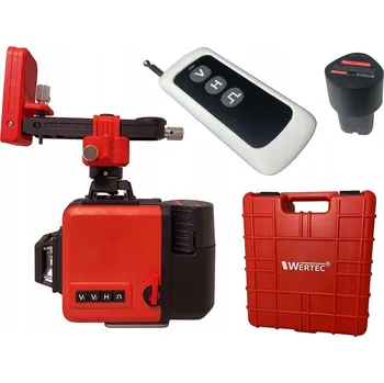 Měřící laser Wertec WT7158 3D laser s paprskem 3x360 zelený