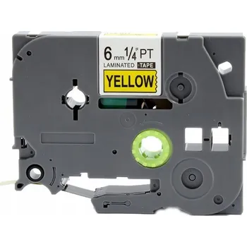 Pásek do tiskárny PÁSKA DO BROTHER TZ-611 6MM 8M ŽLUTÁ TZe-611