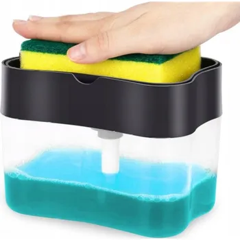 Mycí prostředek Dávkovač 2v1 bílý 400 ml na mycí prostředek na nádobí