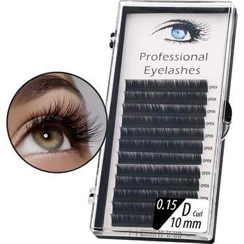Umělé řasy Řasy Norki Mink Lashes 1:1 na pásce černé 0,15 D - 10 mm