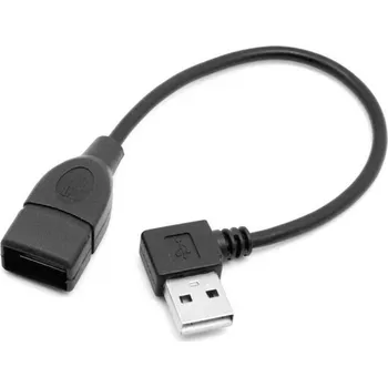 Kabel do PC USB 2.0 prodlužovací kabel typ A-A M ve tvaru L/F - levý
