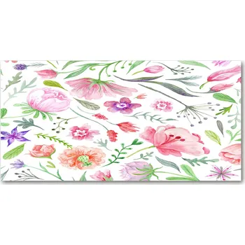 Obraz Panel do kuchyně Květinový vzor 100x50 cm + LEPIDLO