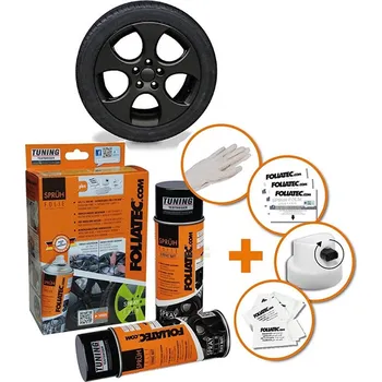 Autolak Foliatec fólie ve spreji černá matná 800ml 1+1