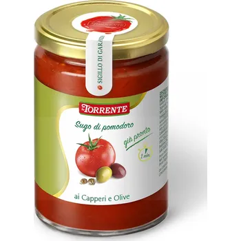Omáčka La Torrente Rajčatová omáčka s kapary a olivami 330g