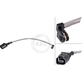 Brzdová destička Výstražný kontakt, opotřebení obložení A.B.S. 39411