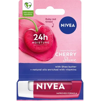 Přípravek na rty NIVEA Cherry Shine Pečující balzám na rty 4,8 g