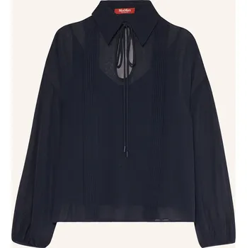 Dámská halenka Max Mara Studio Dámská Hedvábná Halenka Valdai, tmavě modrá, 38