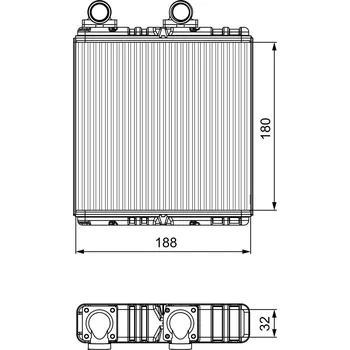 Výměník tepla Výměník tepla, vnitřní vytápění VALEO 811554