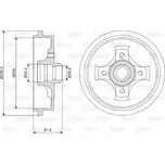Brzdový buben VALEO 237049