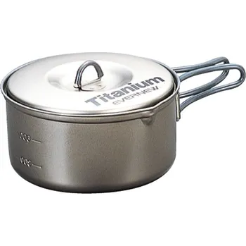 Kempingové nádobí Titanový kotlík Evernew Non Stick 0,9 l (ECA422)