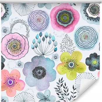 Fototapeta Tapeta do dětského pokoje květiny AKVAREL růže