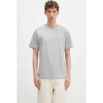 Pánské tričko Bavlněné tričko Wood Wood Essential Sami classic, L, šedá, 09X