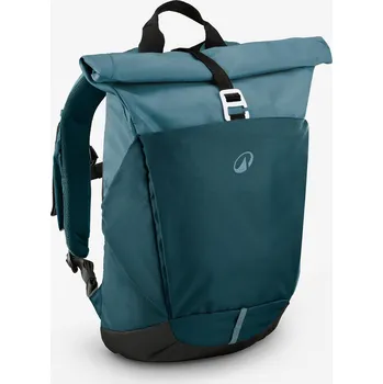 Sportovní taška QUECHUA Turistický batoh NH 500 Escape Rolltop 16 + 4 l 17 LITRU MODRÁ|ZELENÁ|ŠEDÁ