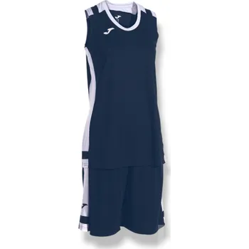 Dámský basketbalový komplet JOMA LIDER, barva tmavě modrá - bílá, velikost L