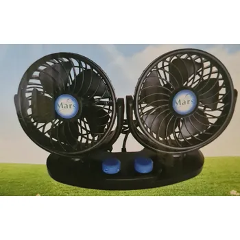 Ventilátor dvojitý 2x 130mm 12V do auta