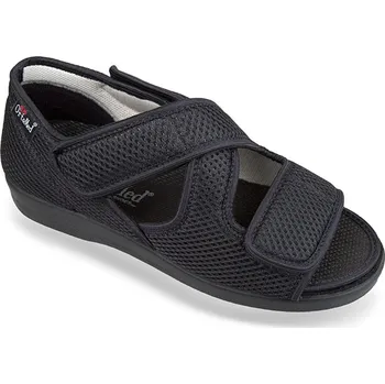 Dámské pantofle Obvazová obuv OrtoMed černá 529-T21-PUO-Q99 na široké chodidlo - 37