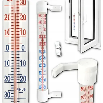 Domácí teploměr Terdens Venkovní okenní teploměr vícebarevný