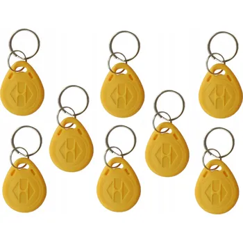 Přívěsek Na Klíče RFID Unique 125 kHz EM4100 žlutý 100 kusů