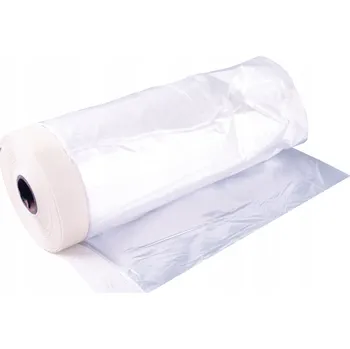 Zakrývací fólie na malování MALEŘSKÁ FÓLIE S PROTICHLAPOVACÍ PÁSKOU 210 cm x 20 m