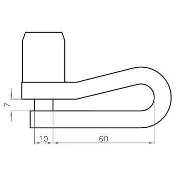 Motozámek Zámek LUMA 75d CROMA DISK DIB7501W KTM Adventure 790 (R) 2019-2021