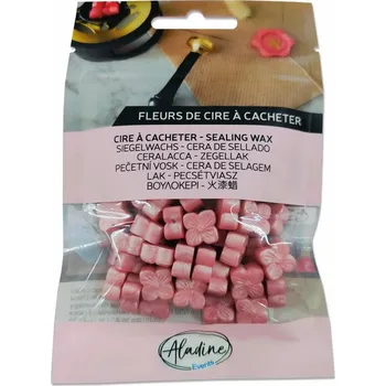 Pečetní vosk granulovaný - rose poudre nacré, perleťový pudrově růžový