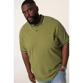 Pánská košile STHUGE, Plus size Polokošile STHUGE, krátké rukávy, piké, do 8XL pro plnoštíhlé nadměrná velikost, 837027426-1454, zelený, 5XL, Plus size oblečení, Oblečení pro vysoké muže, Nadměrné velikosti, Oblečení pro plnoštíhlé.