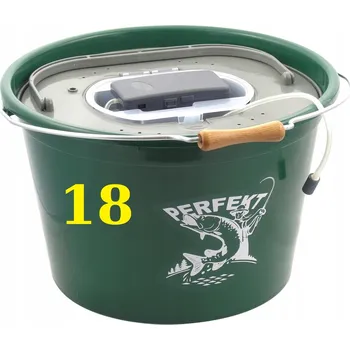 Sazenice pro živé lidi Perfekt 18 l s pumpičkou, zelená