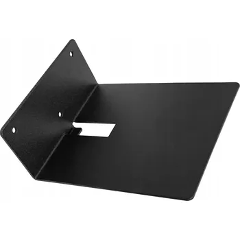 police 10x NEVIDITELNÁ POLICE NA KNIHY ČERNÁ 15x6x12,5