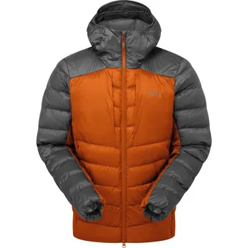 Pánská móda Pánská izolační bunda Rab Cirrus Ultra Hoody Barva: Graphene/Marmalade, Velikost: L