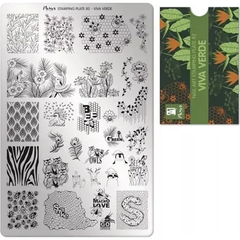 Moyra Šablona na nehty pro razítkování 82 Viva Verde