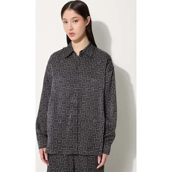 Dámská košile Košile Kenzo Weave Dropped Shoulders Shirt, 36, černá, 99X