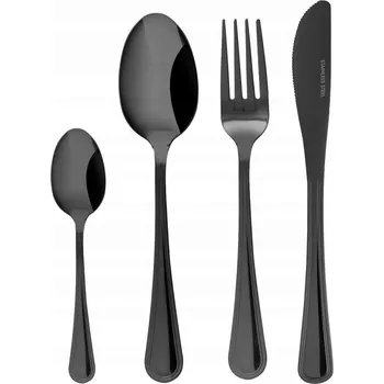 Příbor SADA PŘÍBORŮ PRO 6 OSOB LUCE BLACK KULIG 24 DÍLNÁ
