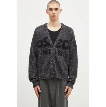 Dámský svetr Svetr s příměsí vlny 032C ''Selfie'' Cardigan šedá barva, F24-URK-1611-400, M, 90X