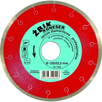 Řezný kotouč Diamantový kotouč In Corpore Žbik Koneser 125x22,2 mm